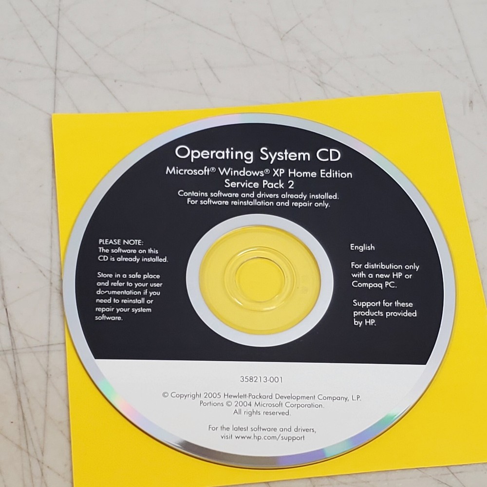 Microsoft Windows XP Service Pack 2 SP2 CD