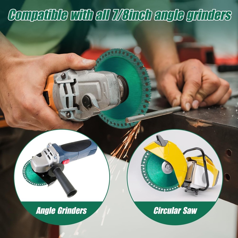 Indestructible 4" Cutting Disc Set for Smooth, Fast Angle Grinder Cuts - 3 Pack