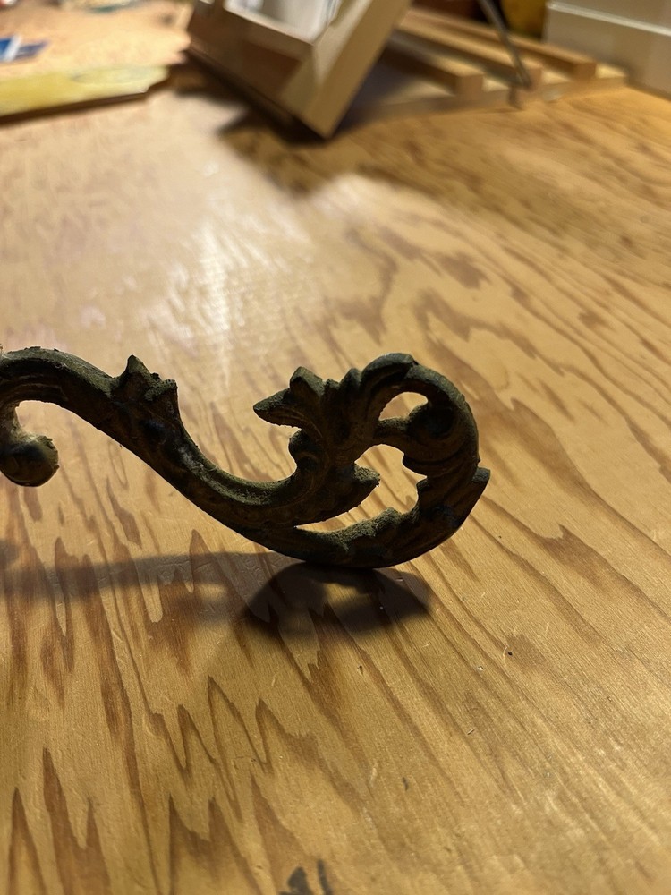 Antique Mirror (metal) With Folding Stand