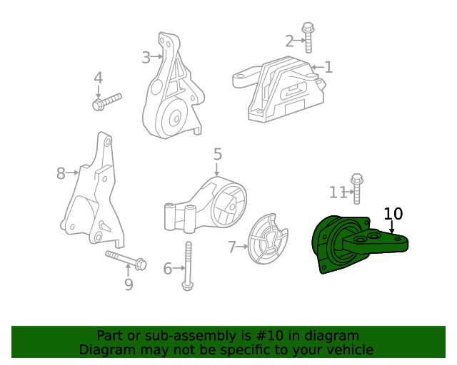 Genuine GM Automatic Transmission Mount 13312105