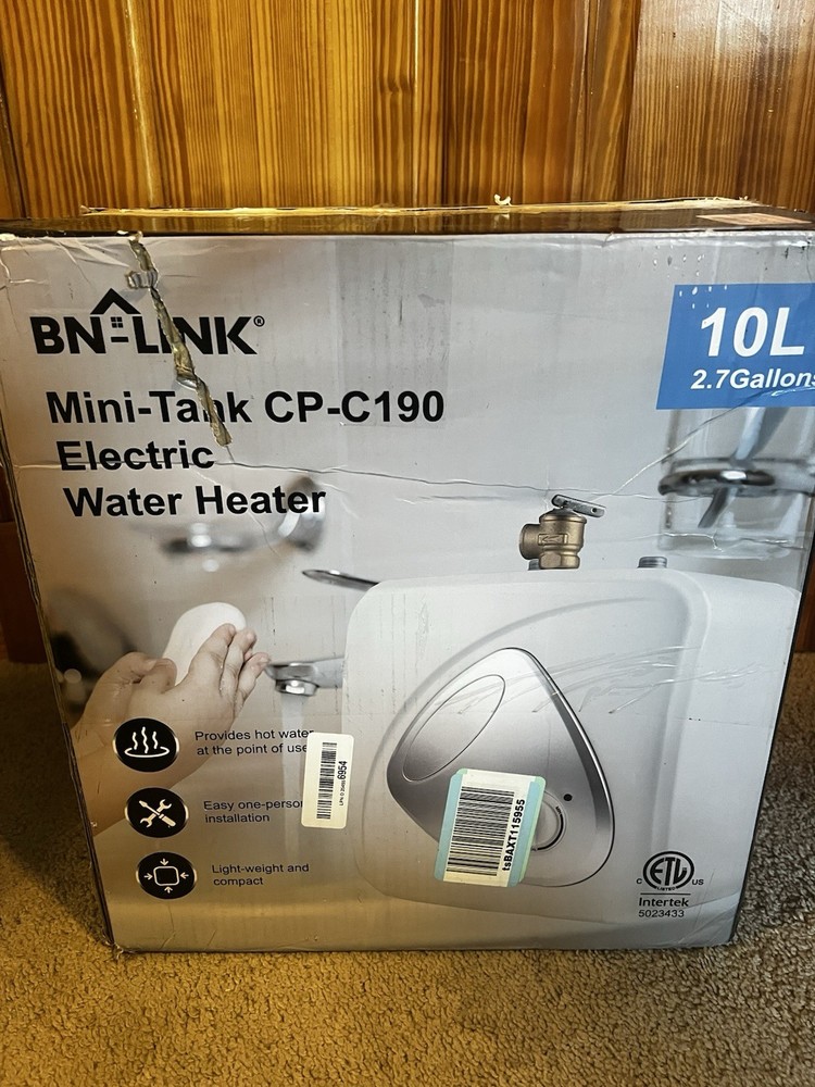 BN-LINK 2.7 Gallon Mini-Tank Water Heater, Under Sink Water Heater 20V 1440W