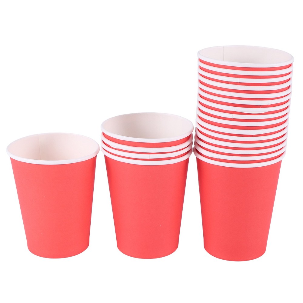 20  Cups (9oz) - Plain Solid Colours Birthday  Catering Y3H7