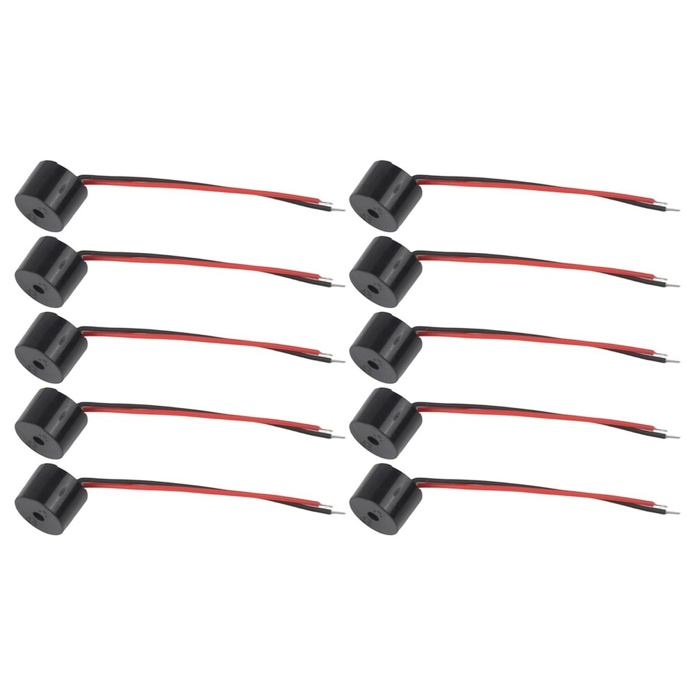 Reliable 10Pcs Active Wired Buzzer for Motorcycles Steering ABS Material