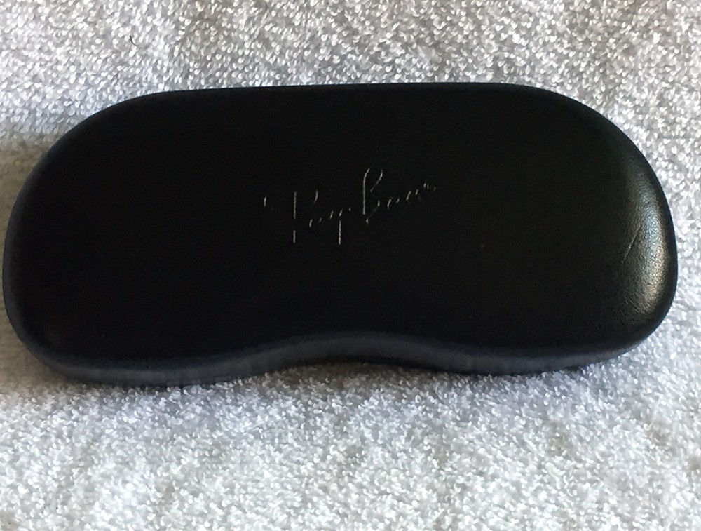 Ray Ban Hard Case EyeGlass Sunglass Case black felt lined