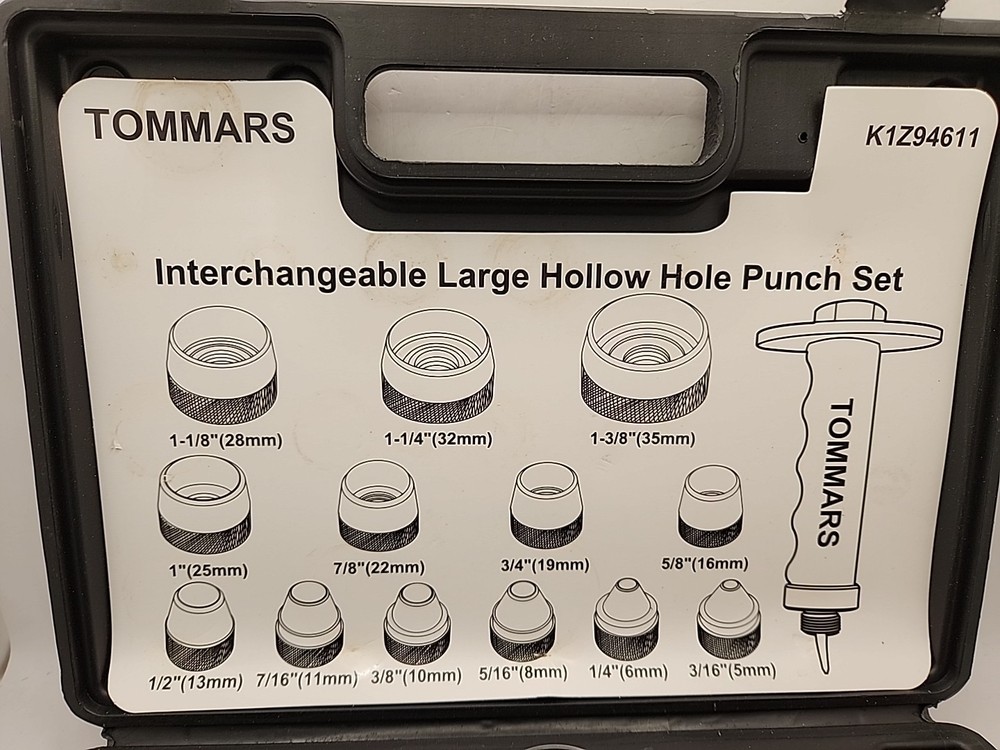 Sharp Hollow Punch Tool Set Leather Kit Gasket Hole
