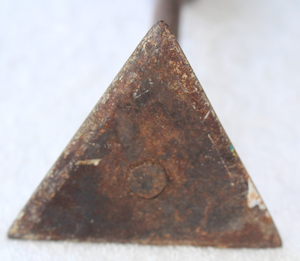 Vintage Wooden Handled Triangle Scraper