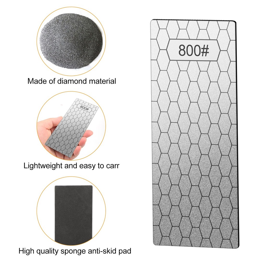 5Pcs Diamond Sharpening Stone Set Honeycomb Surface Whetstone 200-1200 Grit