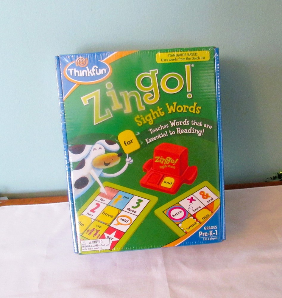 THINKFUN ZINGO SIGHT WORDS READING PRESCHOOL GAME NEW