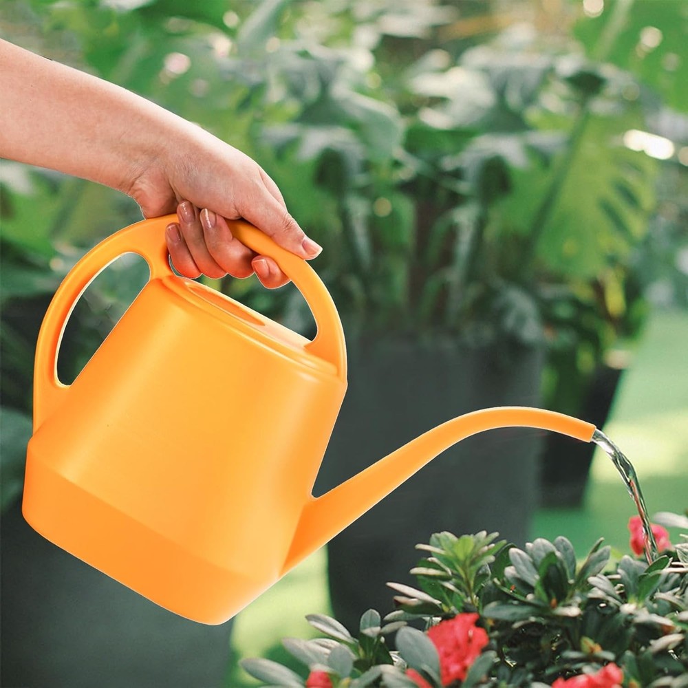 Fasmov Watering Can, 1/2 Gallon Plastic Cans with Comfortable...