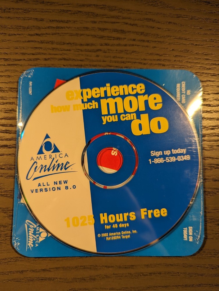 AOL CD - Version 8.0 - Experience How Much More You Can Do - NEW