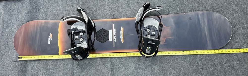 Burton Bullet Snowboard With Bindings.