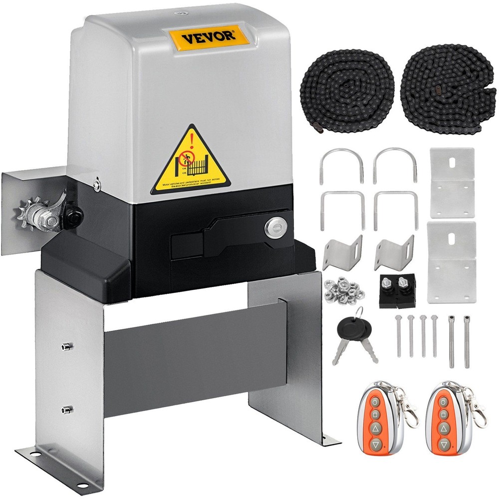 Dual-Remote Sliding Gate Motor 1400lb Drive 40ft Per Minute Function