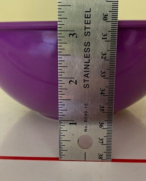 GHP 4 Piece Heavy Melamine Nesting Mixing Bowls Multi-Colors Assorted Sizes