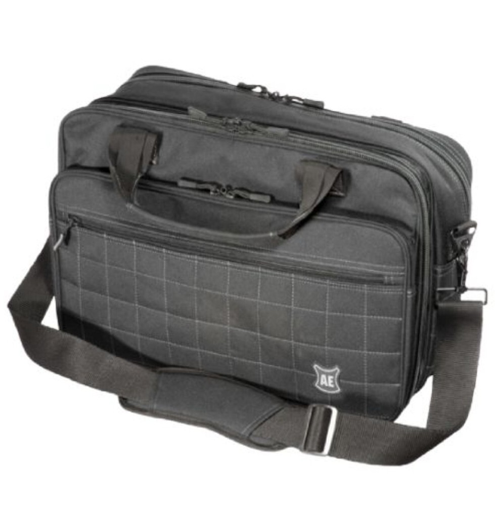 Armor Express Tech Shield Briefcase Black with Shoulder Strap