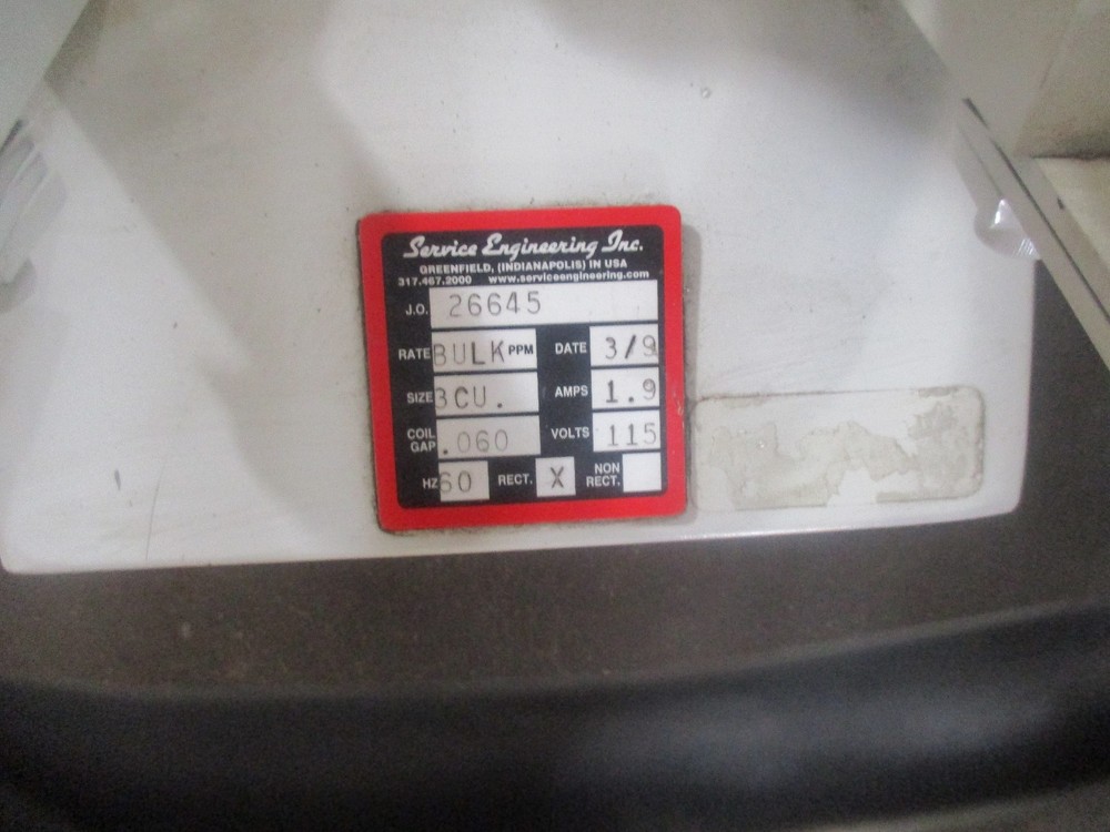 Service Engineering Model: 26645 Vibratory Feeder