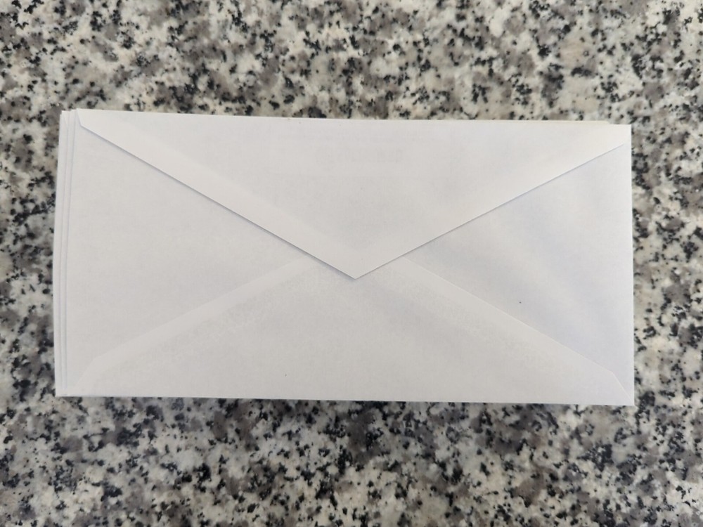 Set of 50 windowed (bottom right) envelopes