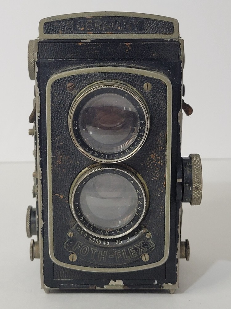 FOTH-FLEX Camera Germany VTG Dual Lens Anastigmat Detached Strap UNTESTED