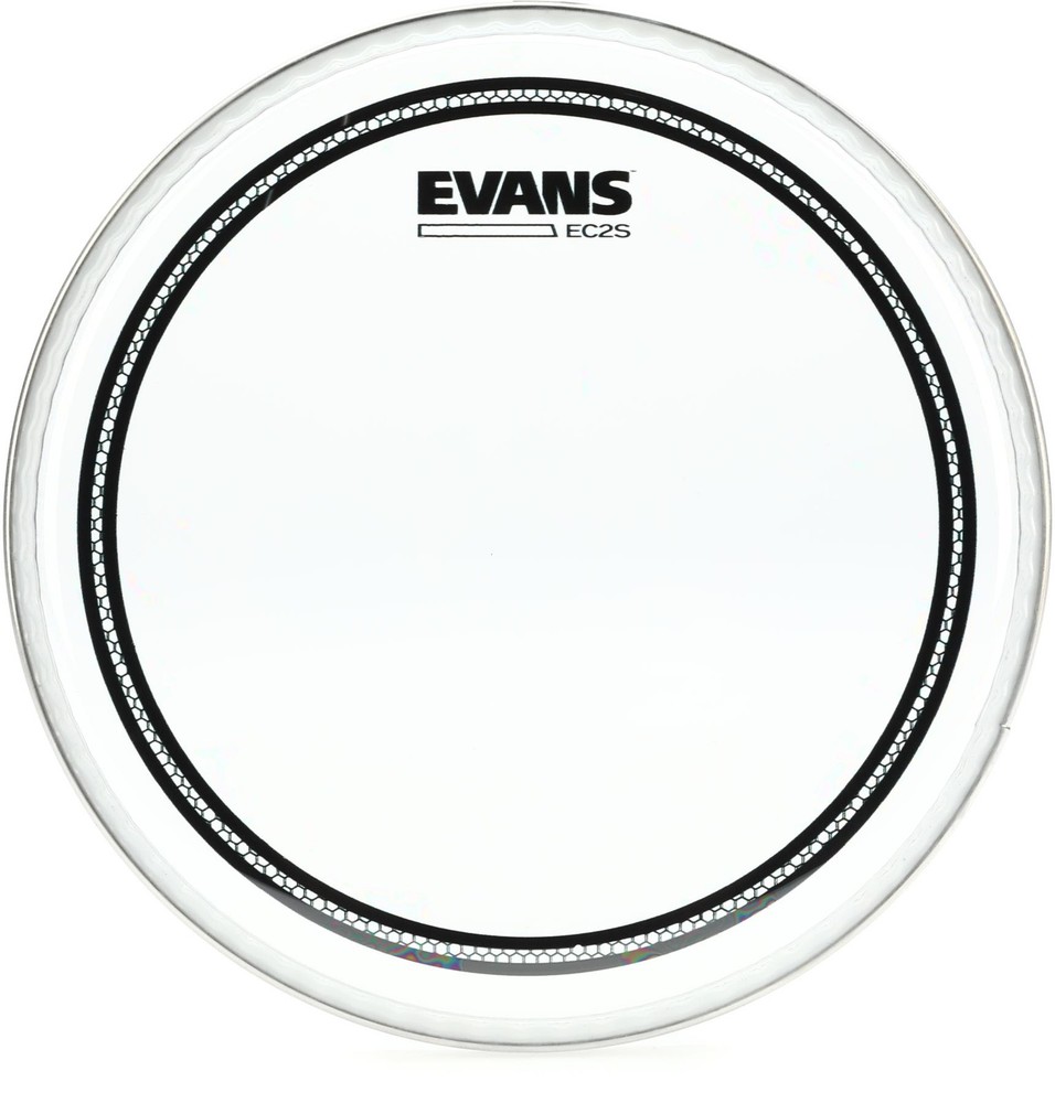 Evans EC2S Clear Drumhead - 8 inch (2-pack) Bundle