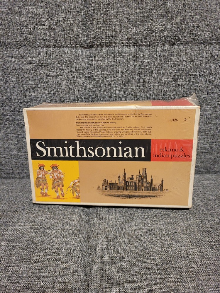 Vintage Smithsonian eskimo & indian puzzles
