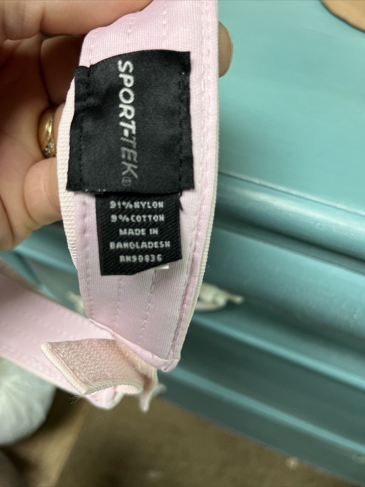 Dodge Ladies Pink Visor Like New Without Tags Strap Back Adjustable