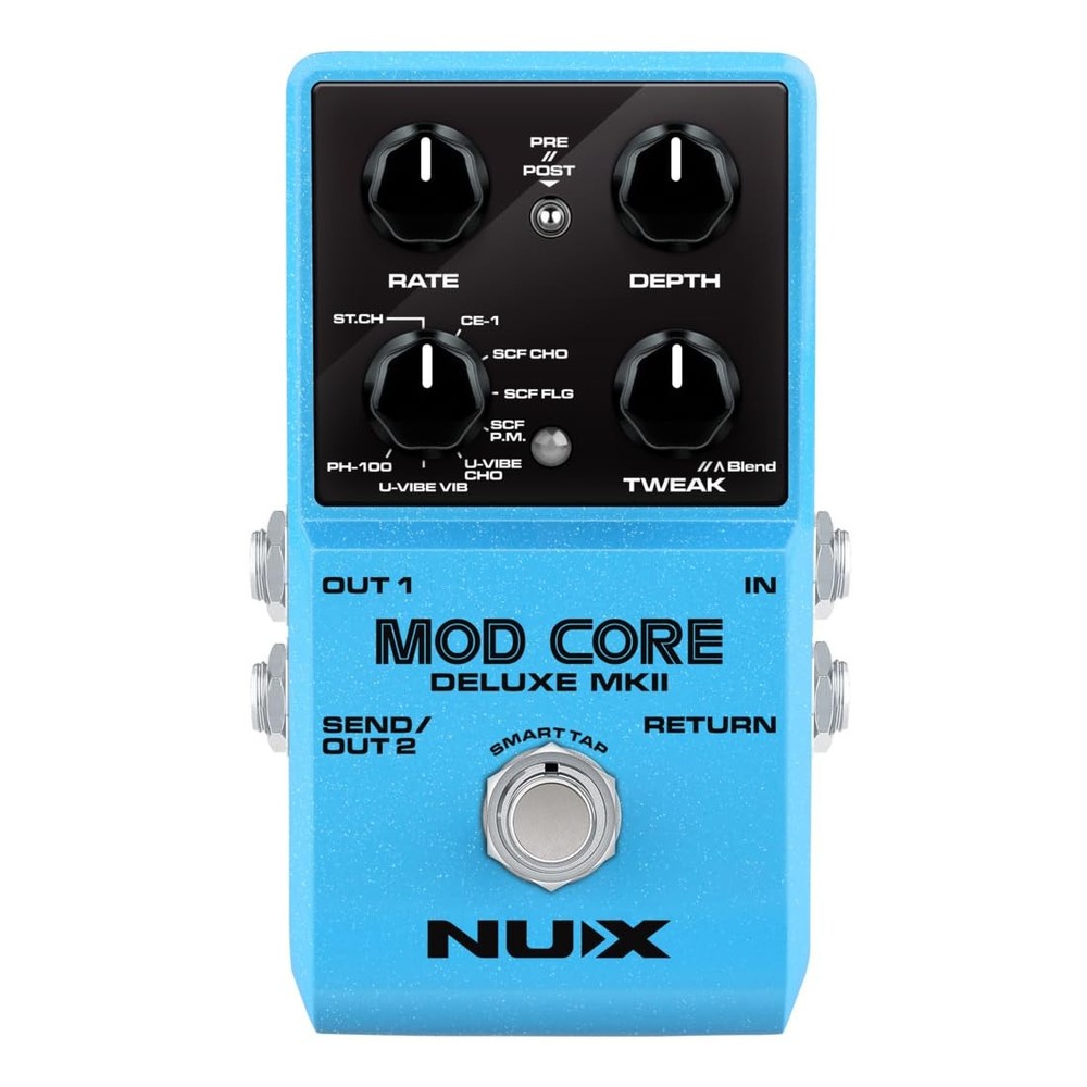 Mod Core Deluxe MKII 8 Modulation Effect Pedals for Guitar, 8 Modulation Type...
