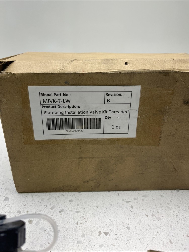 Rinnai MIVK-T-LW Tankless Valve Kit Installation Isolation NIB