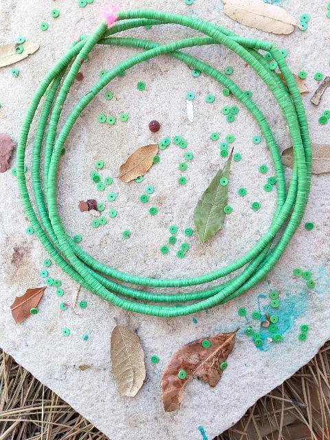 African Vinyl Beads -2 strands