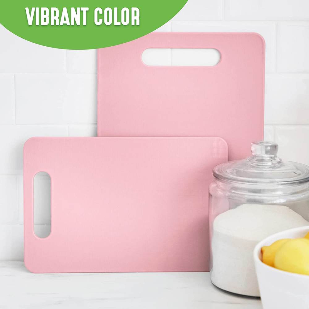 Greenlife 2 Piece Cutting Board Kitchen Set, Dishwasher Safe, Extra Durable, Sof