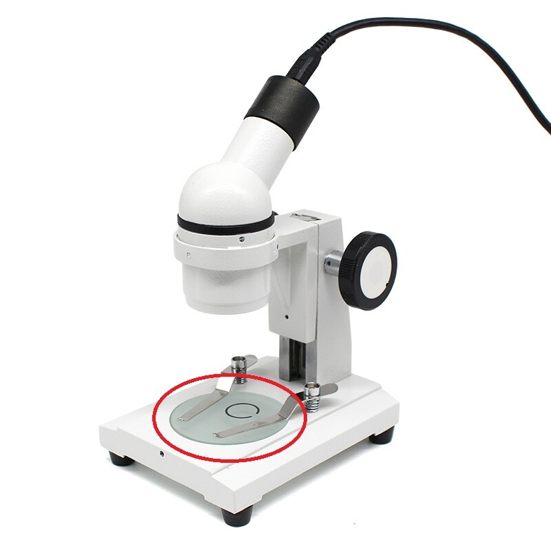 Stereo Microscope Working Stage Translucent Board Frosted Glass Round Plate