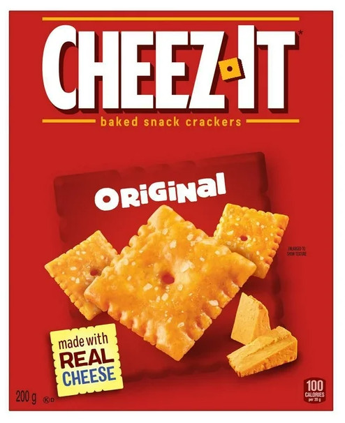 Cheez-It Canada Original, Baked Snack Crackers, 200g