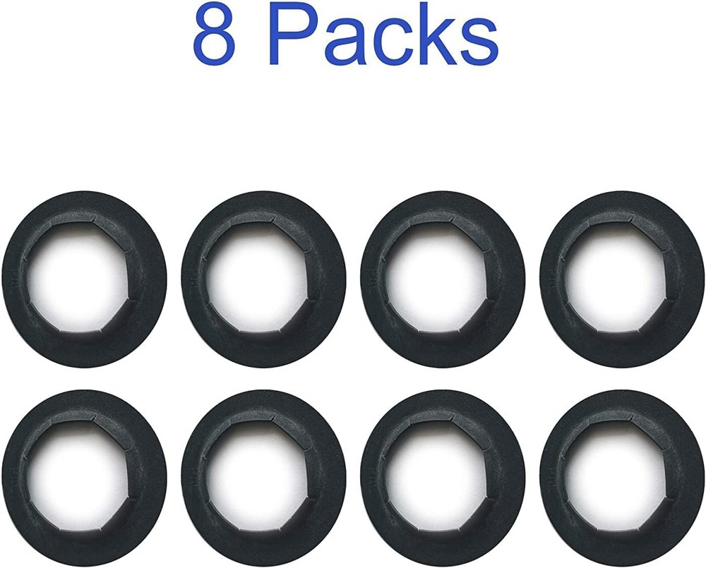(8-Pack) 3/4" Axle Push Nuts, Dolly Wheel Lock 3/4" (0.75 inch), Black