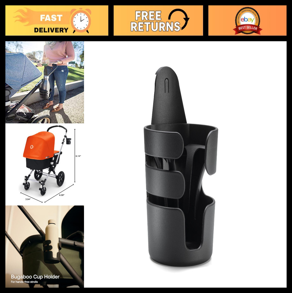 Universal Stroller Cup Holder - Portable Drink Holder for All Strollers, Keeps D