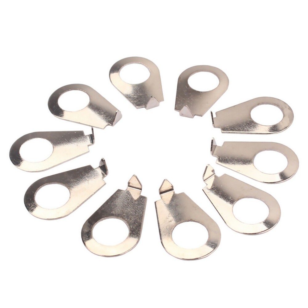 10 pieces 8.4mm Guitar Knobs Pointer Plate Knob Position Indicator Chrome A