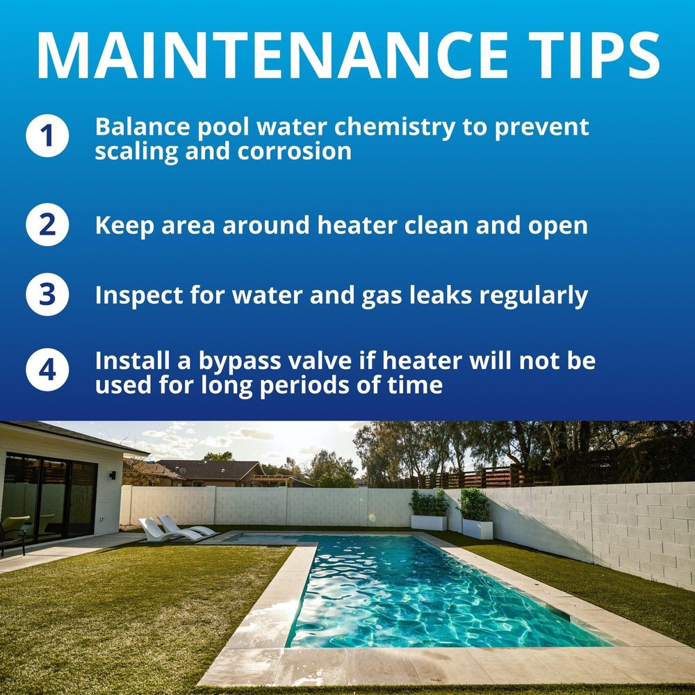 Pentair EC-462024 -Natural Gas 125K Heater - Limited Warranty