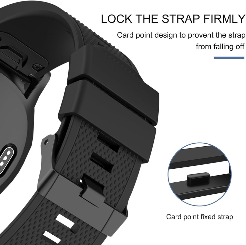 Garmin Watch Band Retainer 6 Pack 22mm Silicone Replacement Loop