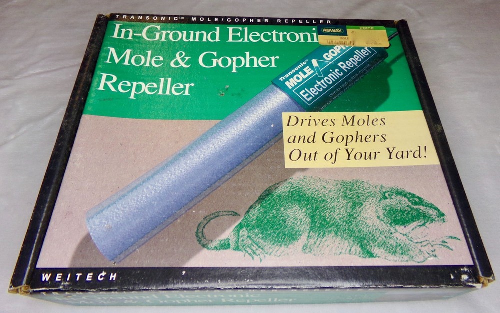 Weitech Transonic Mole/Gopher Repeller. In Ground Electronic. New in Box. NOS
