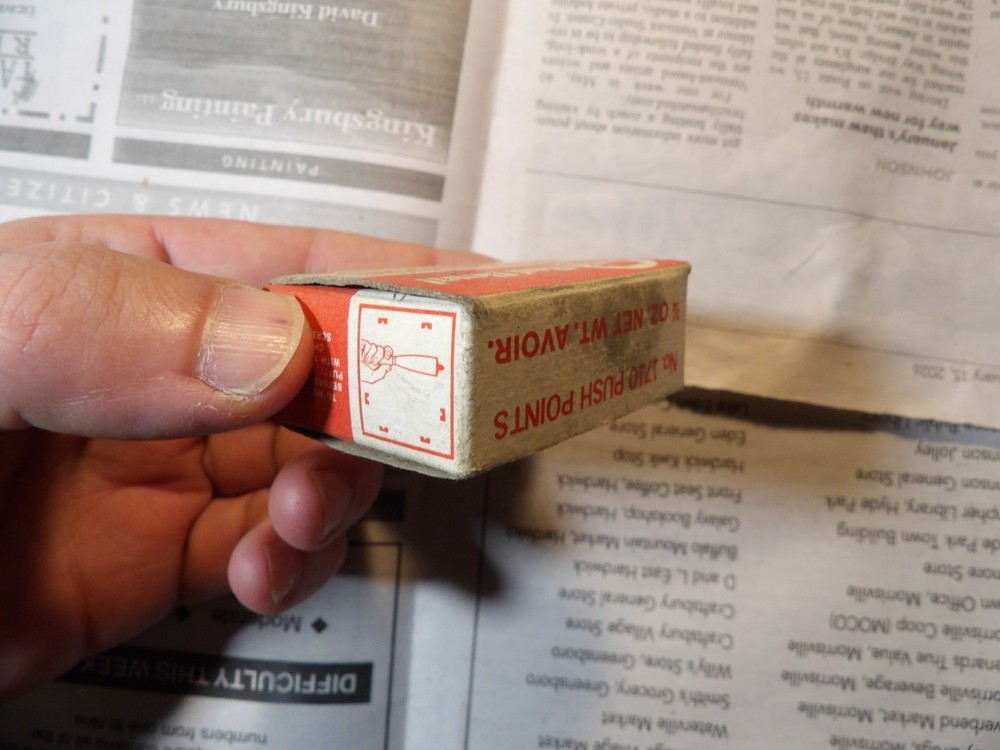 Vintage Red Devil No 1710 Push Points