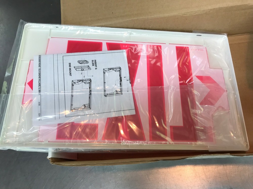 LPX60RWH Cooper Lighting Sure-Lites Exit Emergency Light LED Exit Sign 120-277V