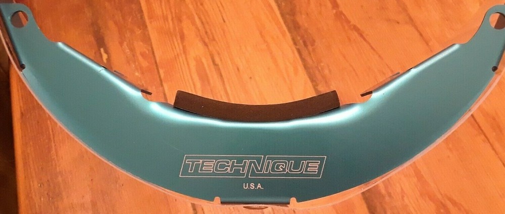 Technique Reusable Face Shield, Aluminum Frame Poly Shield with Strap, USA Made