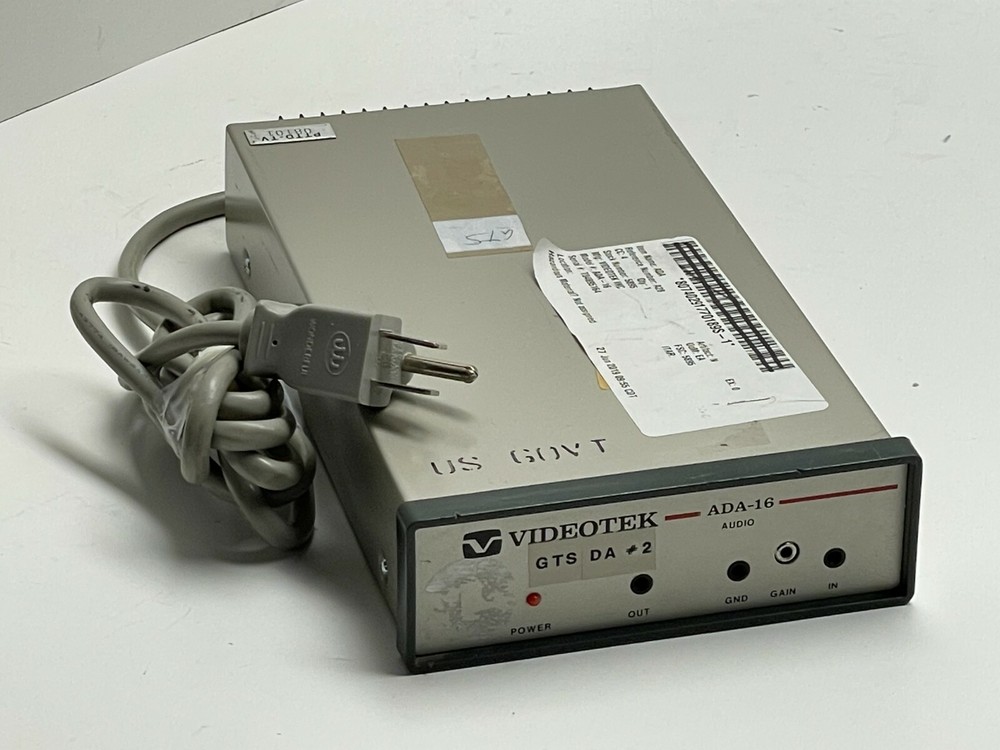 VIDEOTEK ADA-16 Audio Distribution Amplifier