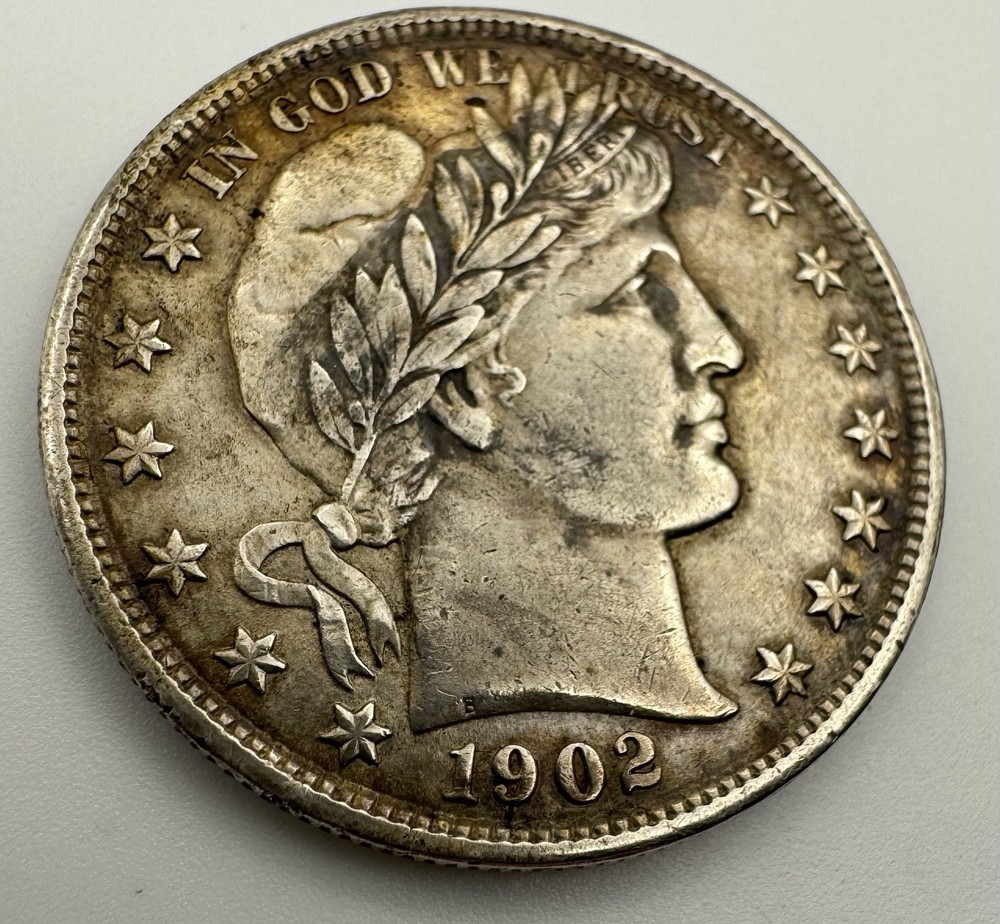 1902 Barber Half Dollar 50c FULL LIBERTY HIGH GRADE