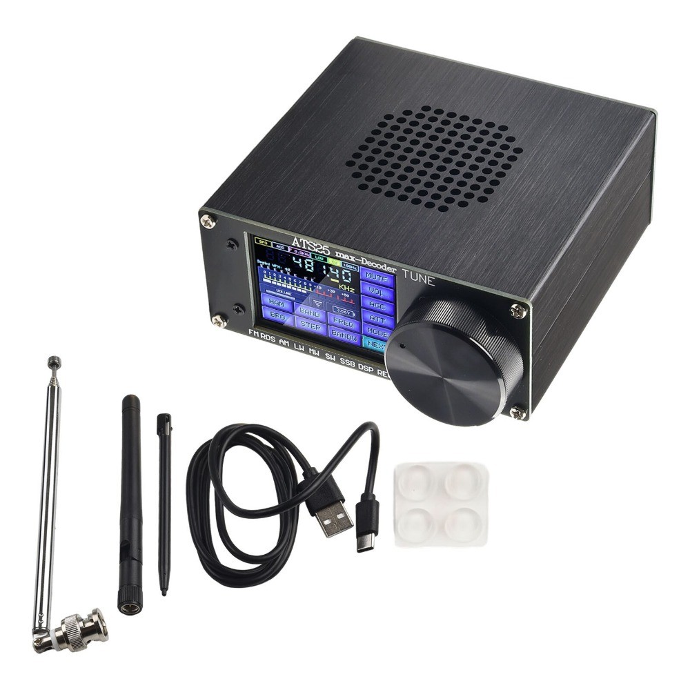 For ATS-25max-Decoder Si4732A10 Full-Ba N D Receiver Support CW RTTY FT8,FT4,SW