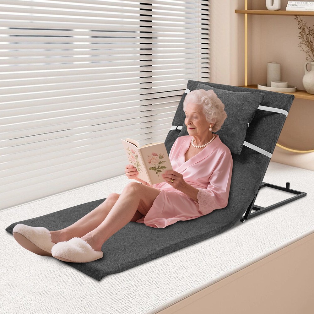 Electric Lifting Bed Backrest 2-80°Adjustable Back Rest Support For Elderly Grey