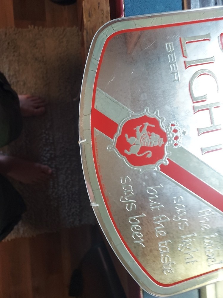 Strohs Beer Sign Mirror - 14"x12" - Nice Condition