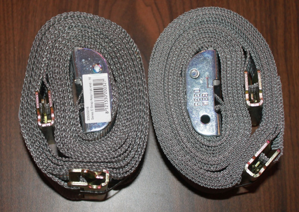 (4 PACK) DOLECO 2" X 16' SERIES E CAM BUCKLE STRAP GREY
