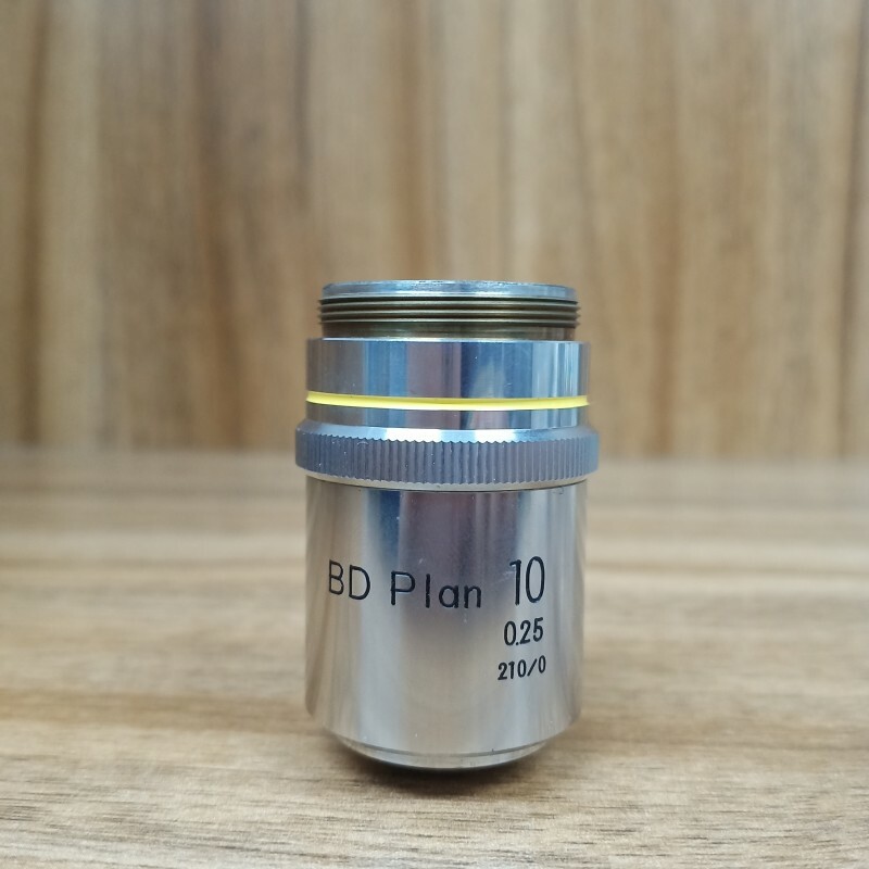 BD Plan 10X/0.25 microscope objective lens, beautiful color
