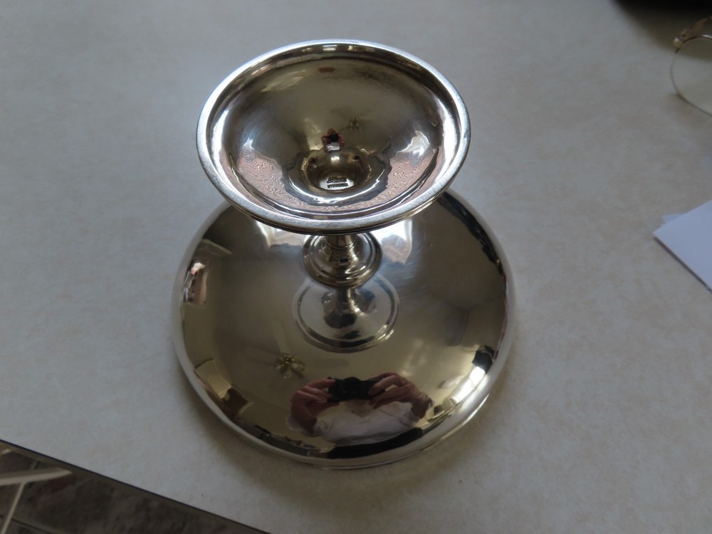 Arthur Stone Sterling Silver Compote c1908 HERBERT TAYLOR SILVERSMITH-290 gr