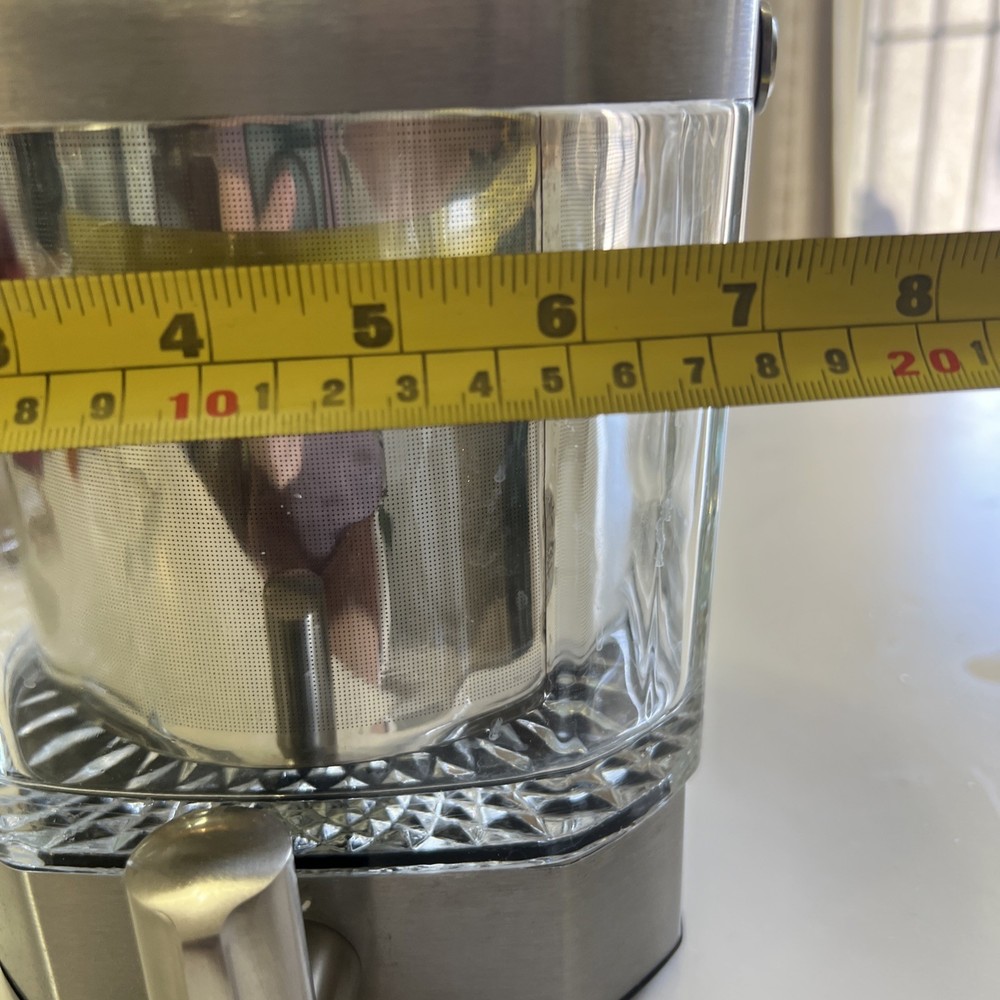 Gvode Ice Coffee Tea Cold Brew Large 5 C Infuser Maker Stainless/Glass EUC