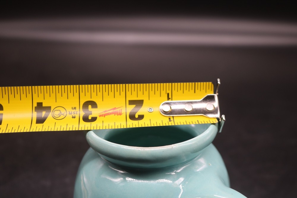 Small Pottery Pitcher-Drip Glaze-Turquoise