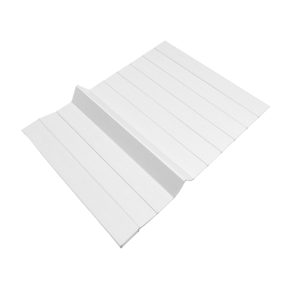 160*80cm Bath Cover Foldable White wood grain Rectangular Bath Lid for Bathroom